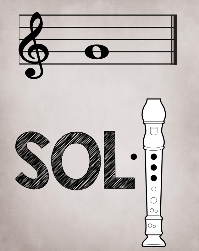 La flûte à bec : les notes Do, Ré, Mi, Fa, Sol, La, Si et Do 